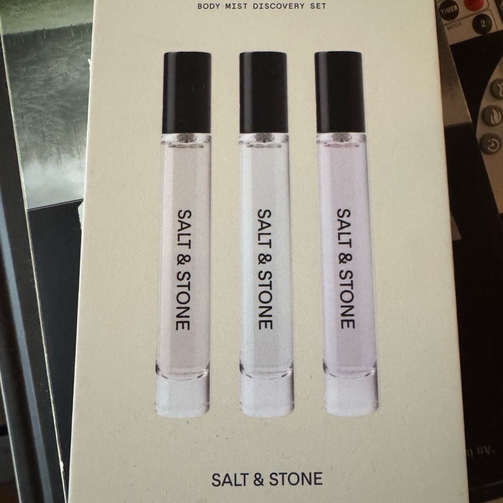 Salt and Stone Body Mist Discovery set. Brand new.